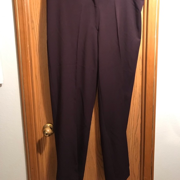 Madison Ave plus size  PLUM colored business pants - Picture 4 of 4